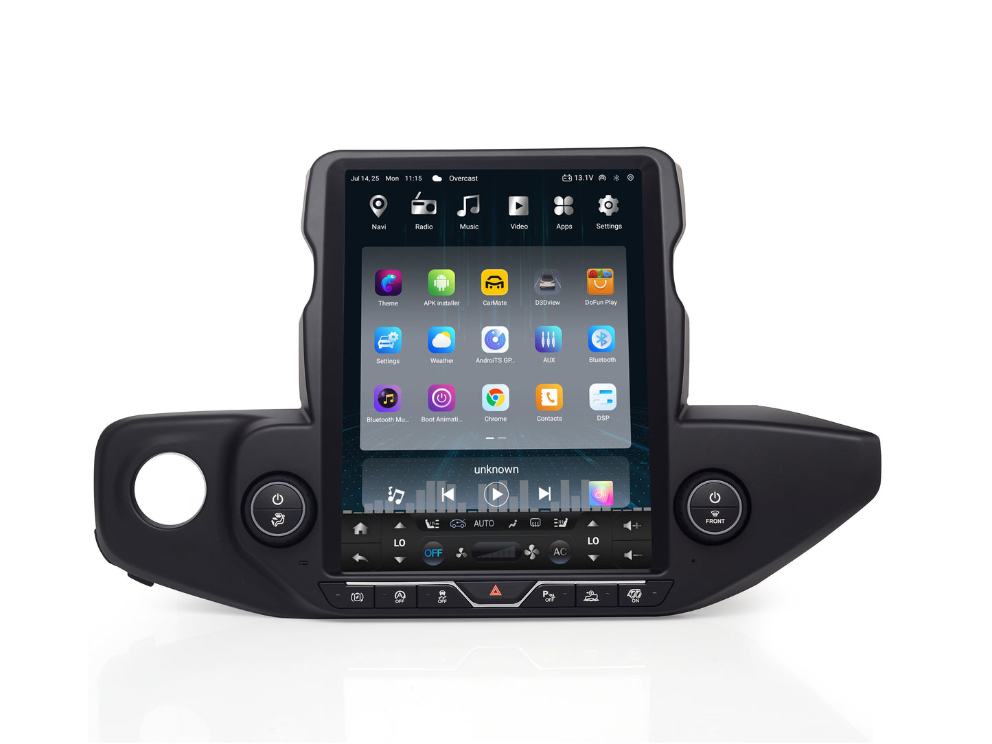 12.1” Android 13/14 Vertical Screen Navigation Radio for Jeep Wrangler JL 2018 - 2023-Phoenix Automotive