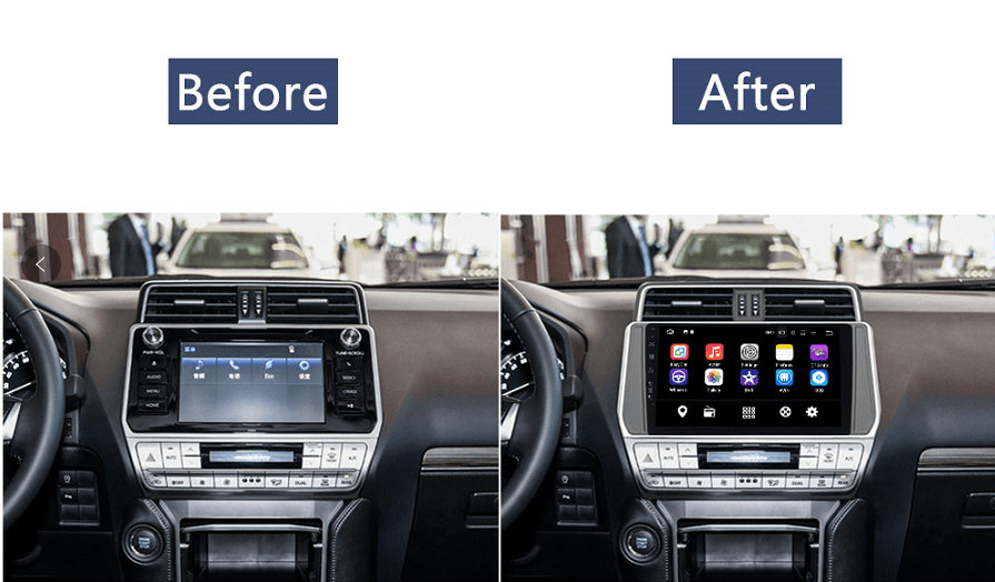 10.1" Octa-core Quad-core Android Navigation Radio for Toyota Prado 2018-Phoenix Automotive