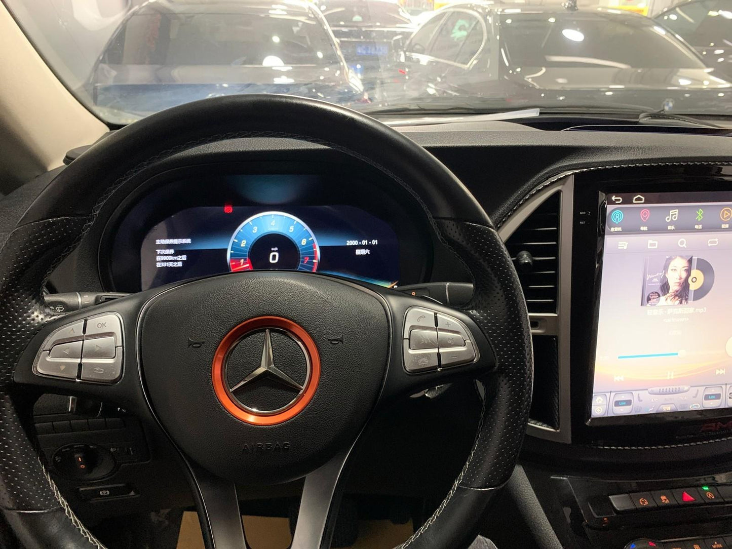 12.3 inch LCD Screen Digital Cluster Gauge for Mercedes-Benz Vito 2024 Speedometer Replacement Dashboard Instrument Cluster Digital Display Panel-Phoenix Automotive