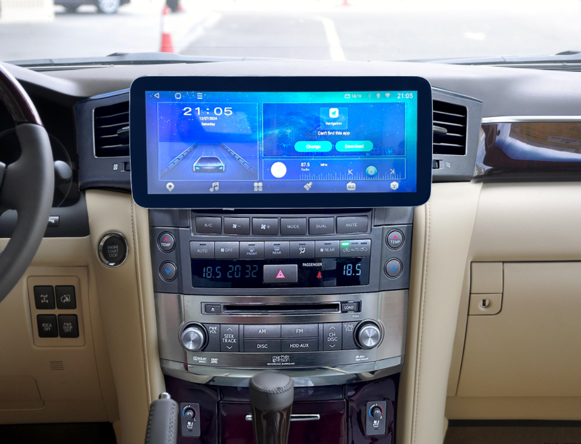 12.3 Inch Android 14 Universal Car Radio Stereo Android Auto Carplay for Lexus LX570 2007-2015-Phoenix Automotive