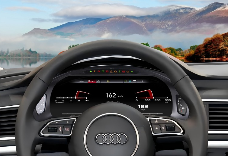 12.3 inch LCD Screen Digital Cluster Gauge for Audi A6/A7 2013-2018 Speedometer Replacement Dashboard Instrument Cluster Digital Display Panel-Phoenix Automotive