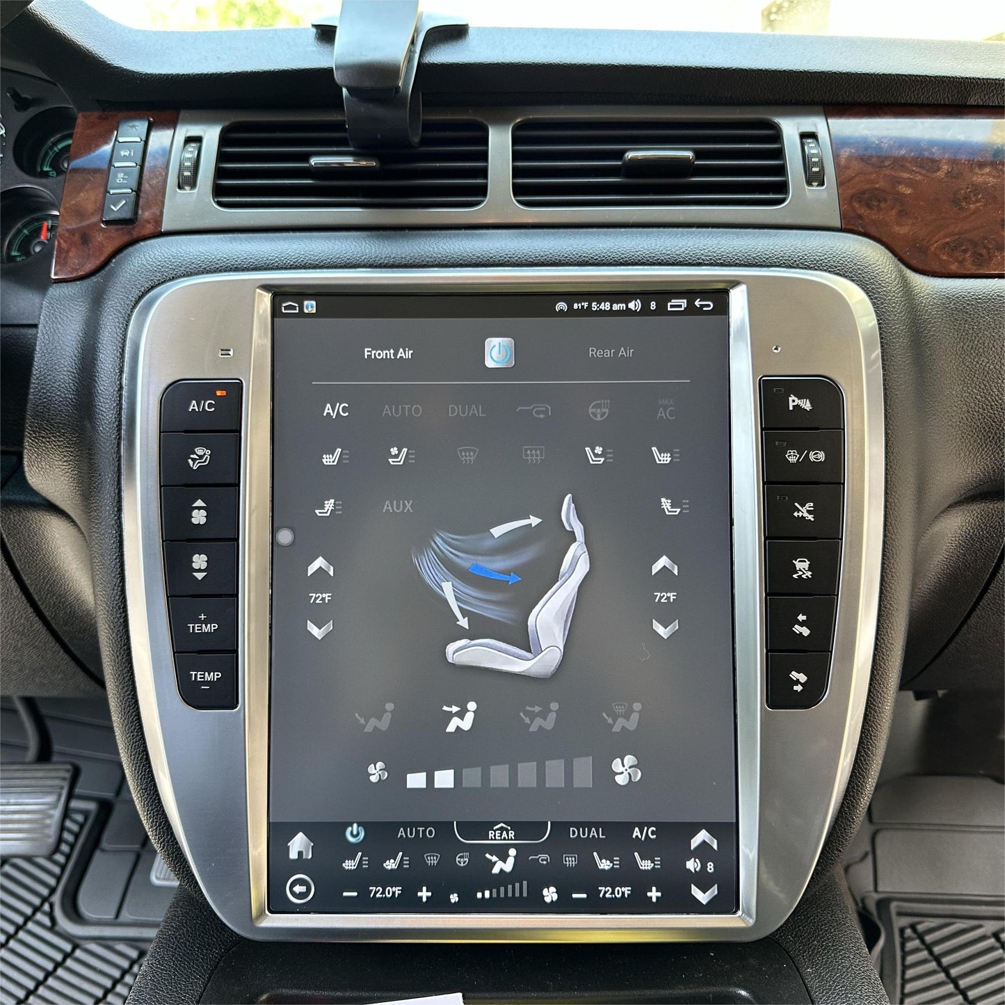 13" Android 13/14 Navigation Radio for Chevrolet Silverado Tahoe Suburban GMC Yukon Sierra Avalanche 2007 - 2014-Phoenix Automotive