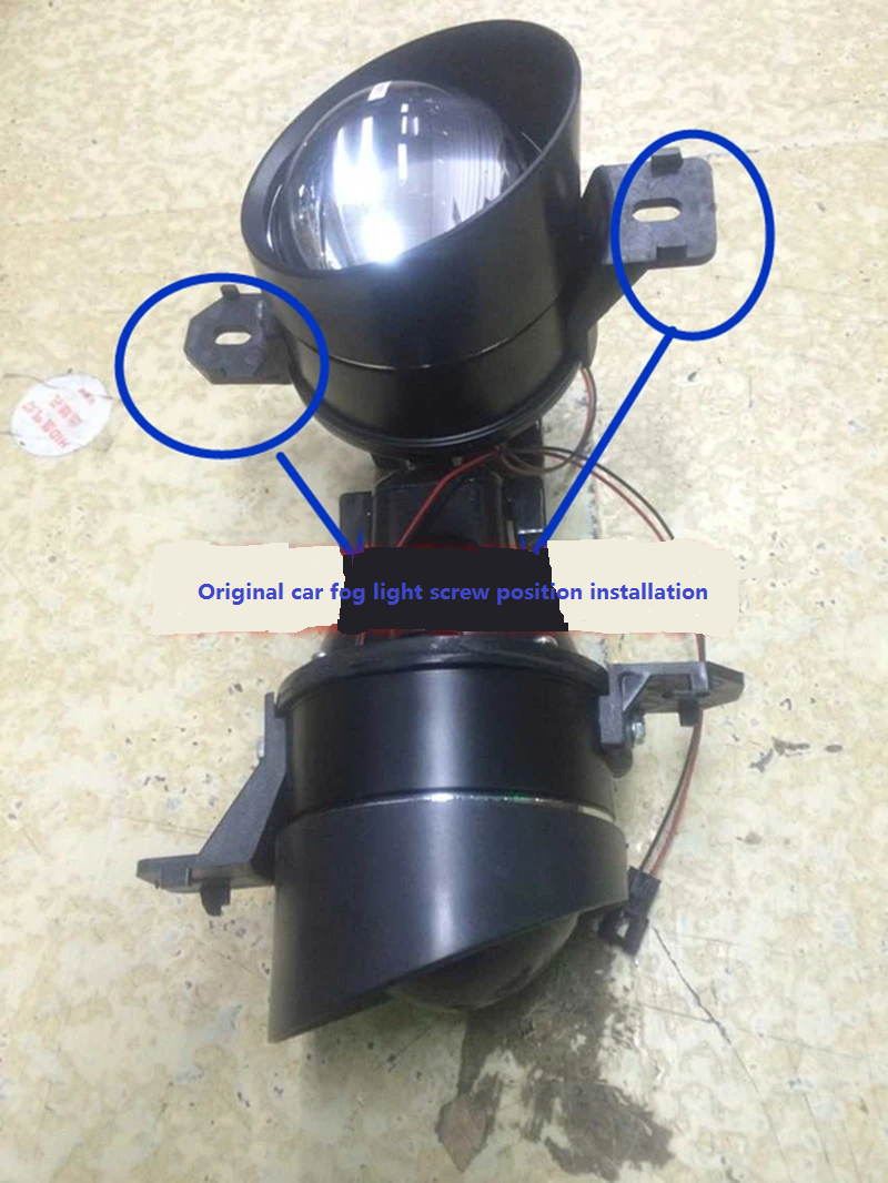 Pair 3” Direct Bolt-on Bi-Xenon Projector Fog Light Assembly Lamp H11 for Nissan Altima 2007 - 2017-Phoenix Automotive