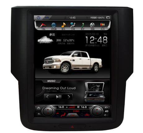 [Open box] 10.4" Android 7.1 fast boot Vertical Screen 1 button Navi Radio for Dodge Ram 2013 - 2018-Phoenix Automotive