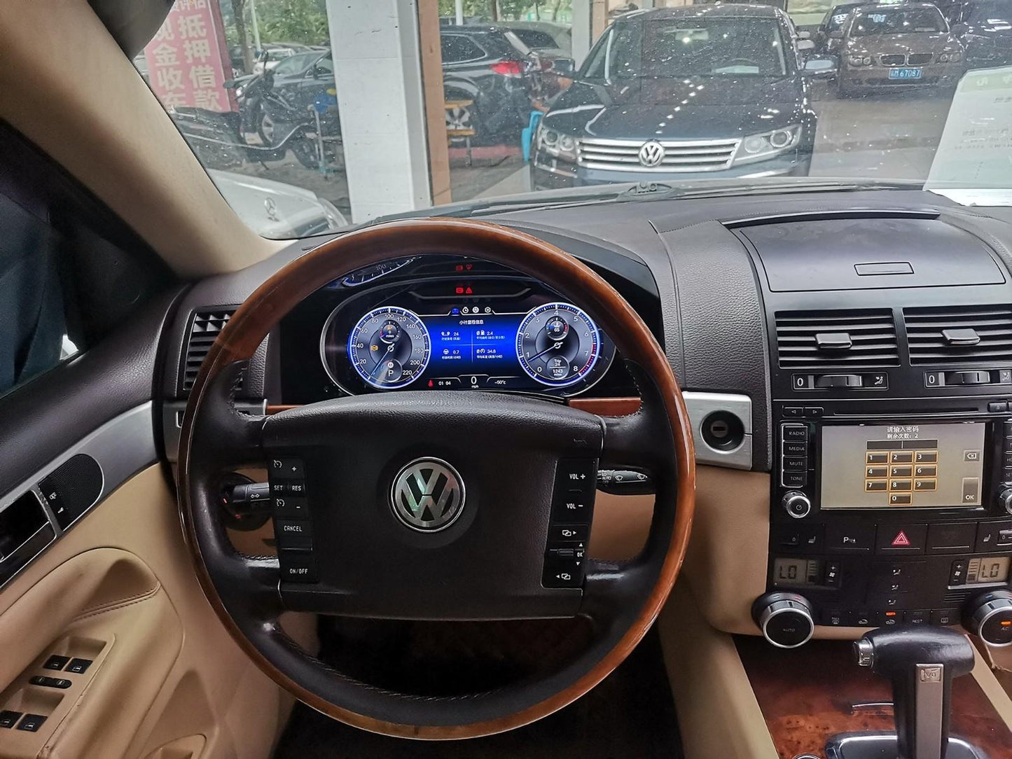 12.3 inch LCD Screen Digital Cluster Gauge for Volkswagen Touareg 2003-2010 Speedometer Replacement Dashboard Instrument Cluster Digital Display Panel-Phoenix Automotive