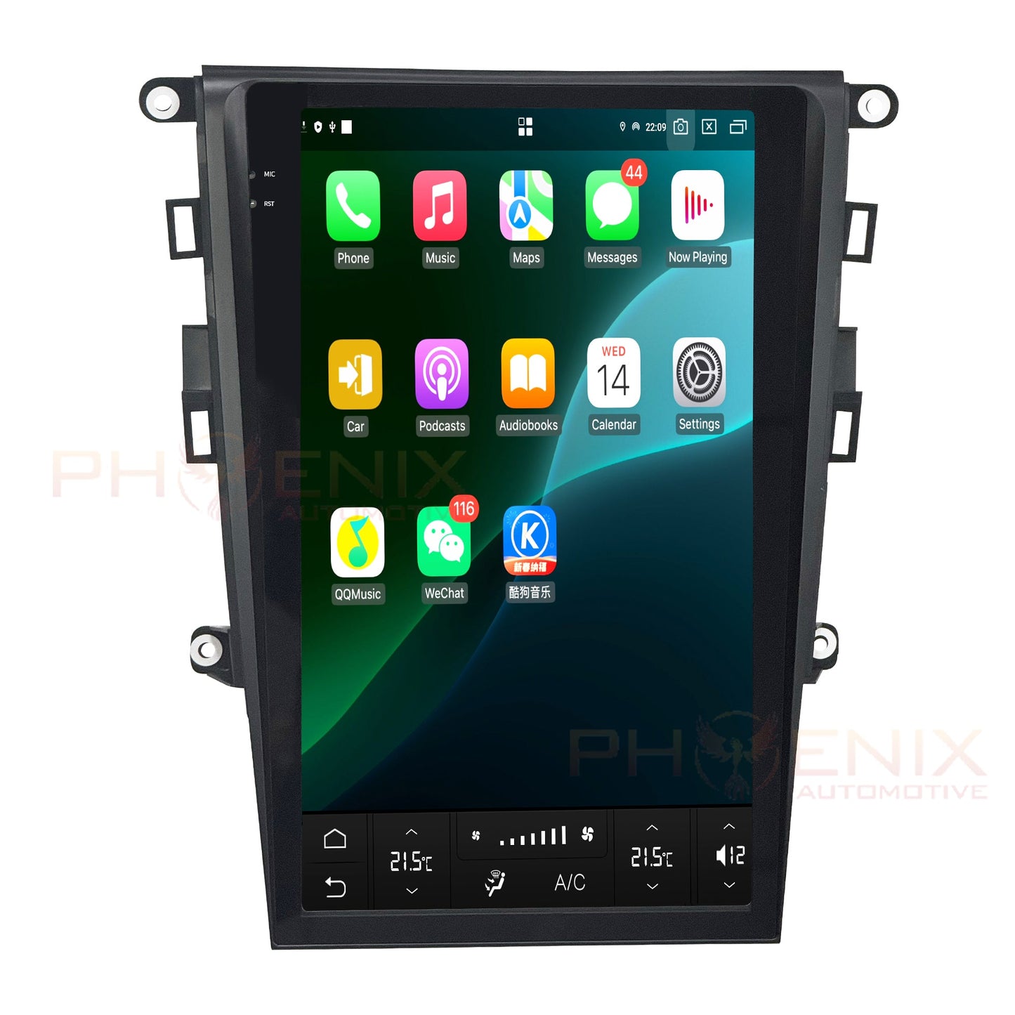 13.6" Vertical screen Android 13/14 Fast boot Navigation radio for Ford Fusion 2013-2020-Phoenix Automotive