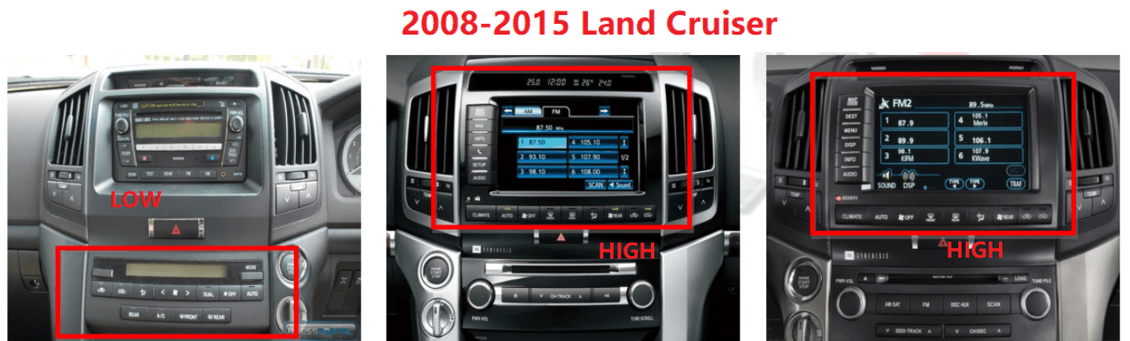 17" Vertical Screen Navi Radio for Toyota Land Cruiser LC200 2008 - 2015-Phoenix Automotive