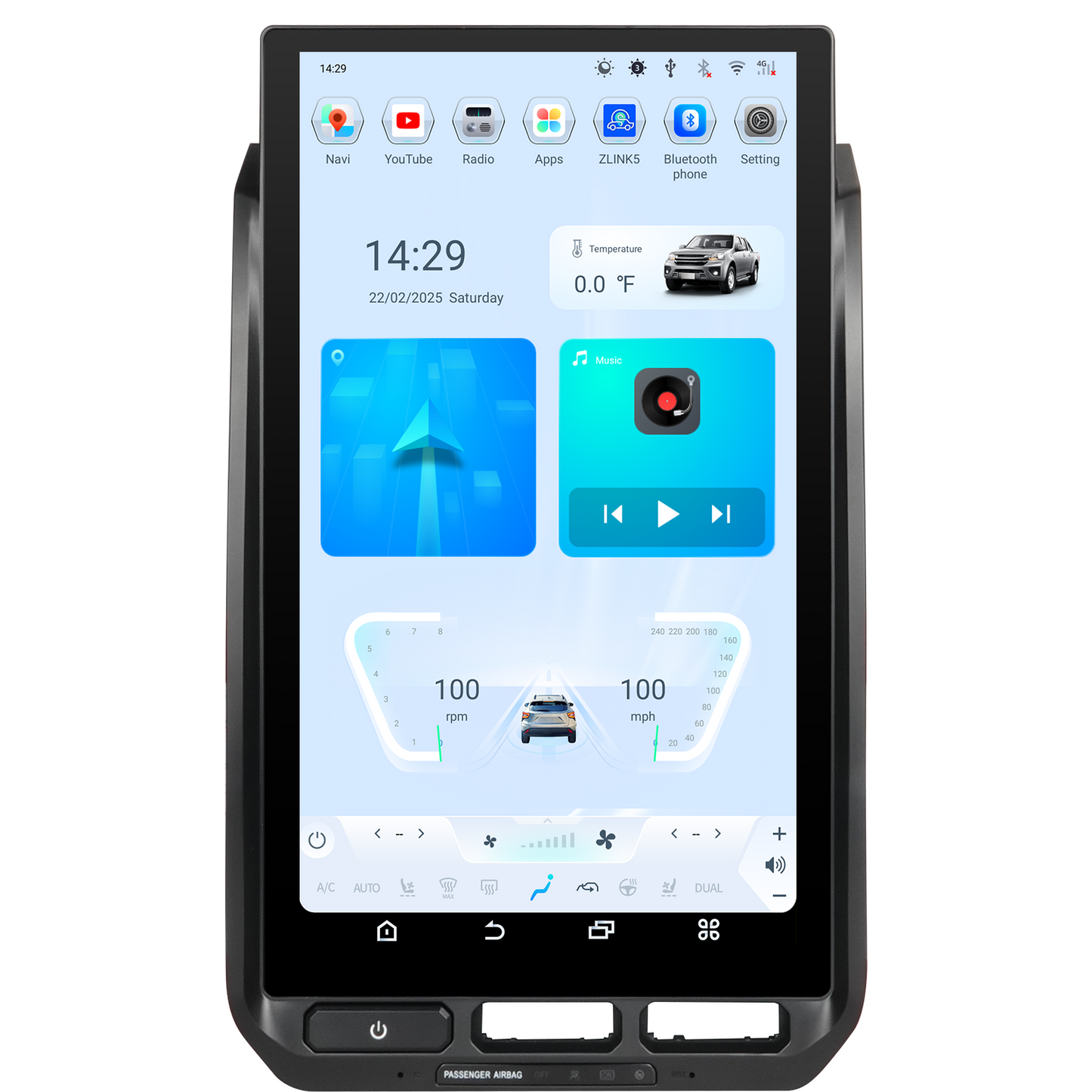 16” Android 13/14 Vertical Screen Navigation Radio for Ford F-150 F-250 F-350 F-450 F-550 2015-2020-Phoenix Automotive