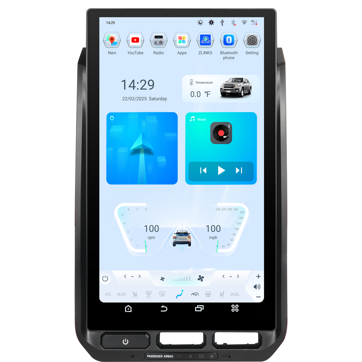 16” Android 13/14 Vertical Screen Navigation Radio for Ford F-150 F-250 F-350 F-450 F-550 2015-2020-Phoenix Automotive