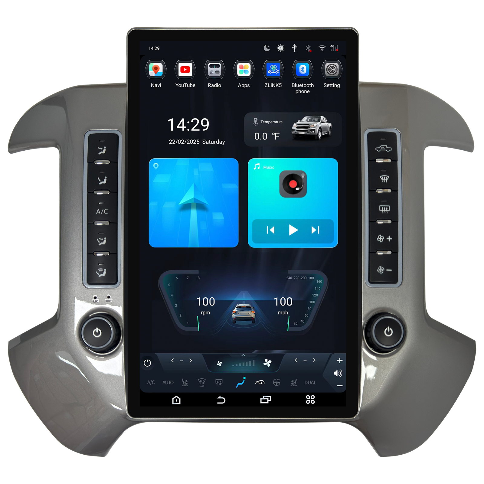 [Special Edition] 12.1/14.5" Android 13/14 Fast boot Navi Radio for Chevy Silverado GMC SIERRA 2014 - 2019-Phoenix Automotive
