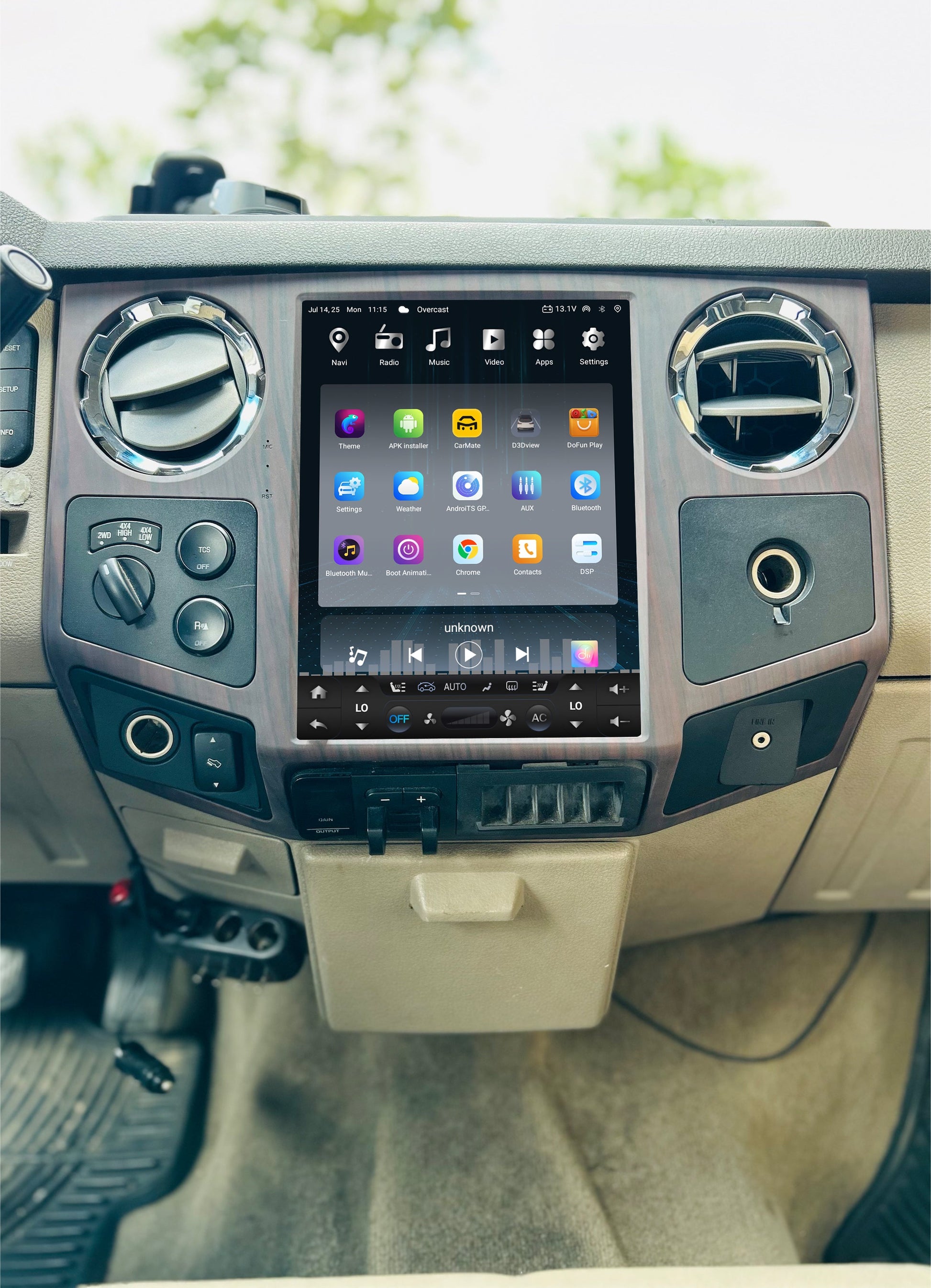 12.1 inch Android 13/14 Vertical Screen Navigation Radio for Ford F-250 F-350 Super Duty trucks 2008 - 2016-Phoenix Automotive