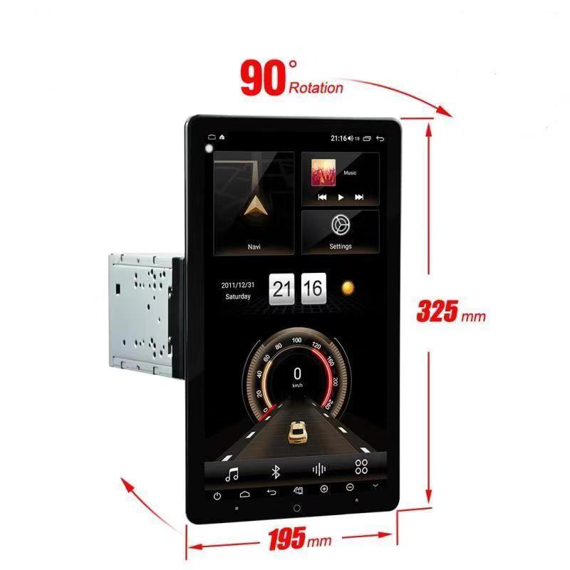 [open box] 13.3" Android 10.0 Universal double din Navigation Radio with Motorized rotatable screen-Phoenix Automotive