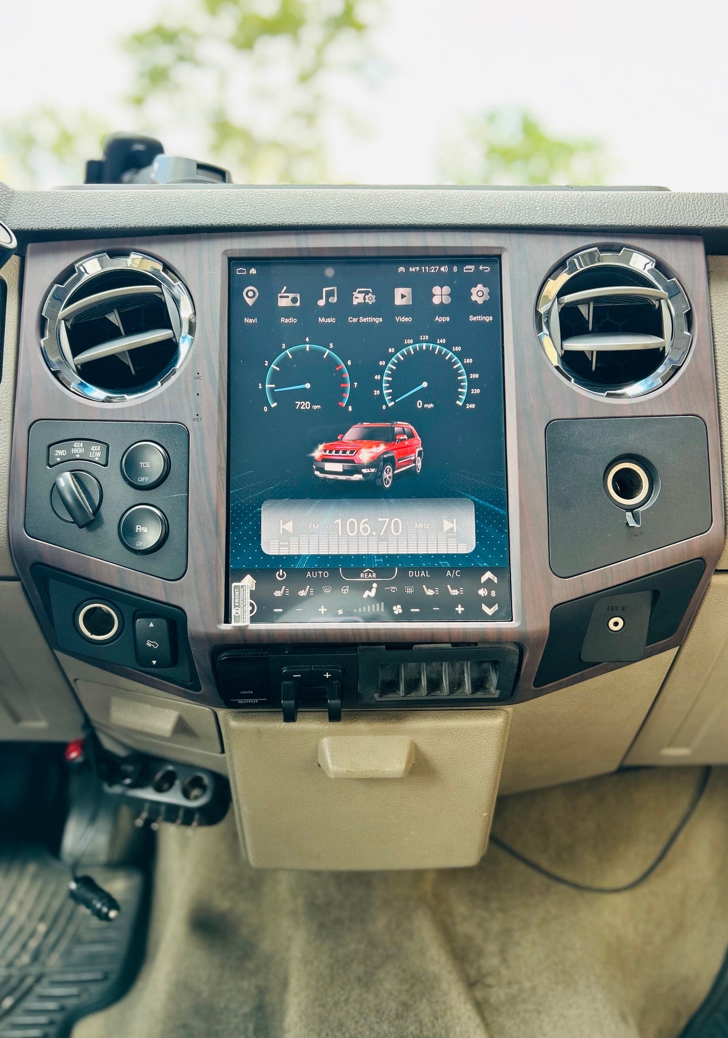 12.1 inch Android 13/14 Vertical Screen Navigation Radio for Ford F-250 F-350 Super Duty trucks 2008 - 2016-Phoenix Automotive