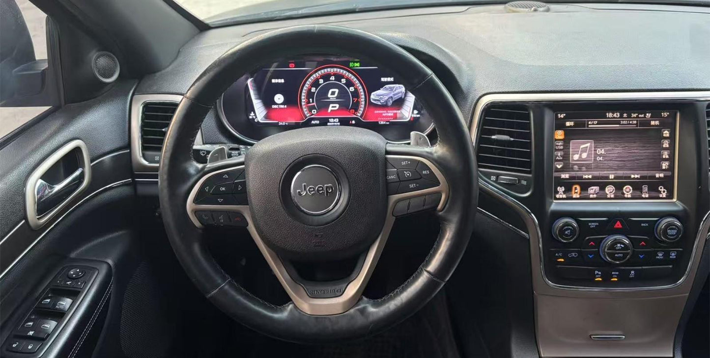 12.3 inch LCD Screen Digital Cluster Gauge for Jeep Grand Cherokee 2014-2018 Speedometer Replacement Dashboard Instrument Cluster Digital Display Panel-Phoenix Automotive