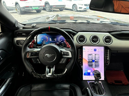 12.3 inch LCD Screen Digital Cluster Gauge for Ford Mustang (Left Peptide) 2015-2021 Speedometer Replacement Dashboard Instrument Cluster Digital Display Panel-Phoenix Automotive