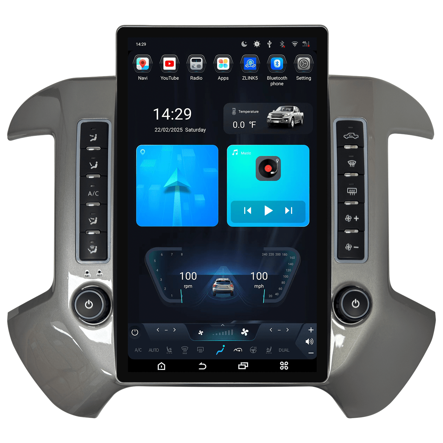 [Open Box][Special Edition] 14.5" Android 13/14 Fast boot Navi Radio for Chevy Silverado GMC SIERRA 2014 - 2019-Phoenix Automotive