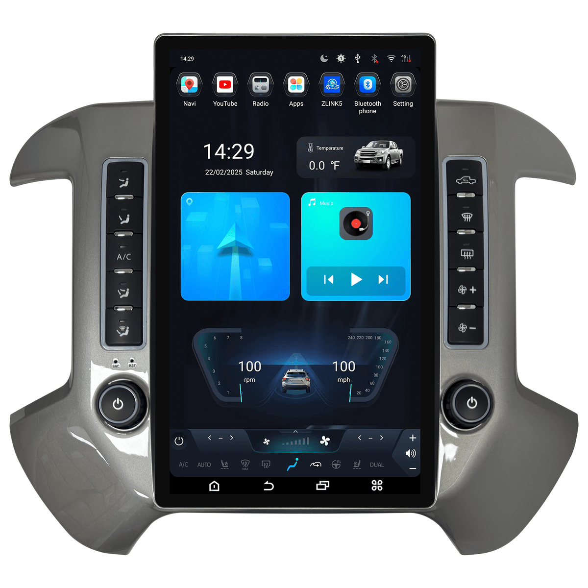 [Open Box][Special Edition] 14.5" Android 13/14 Fast boot Navi Radio for Chevy Silverado GMC SIERRA 2014 - 2019-Phoenix Automotive