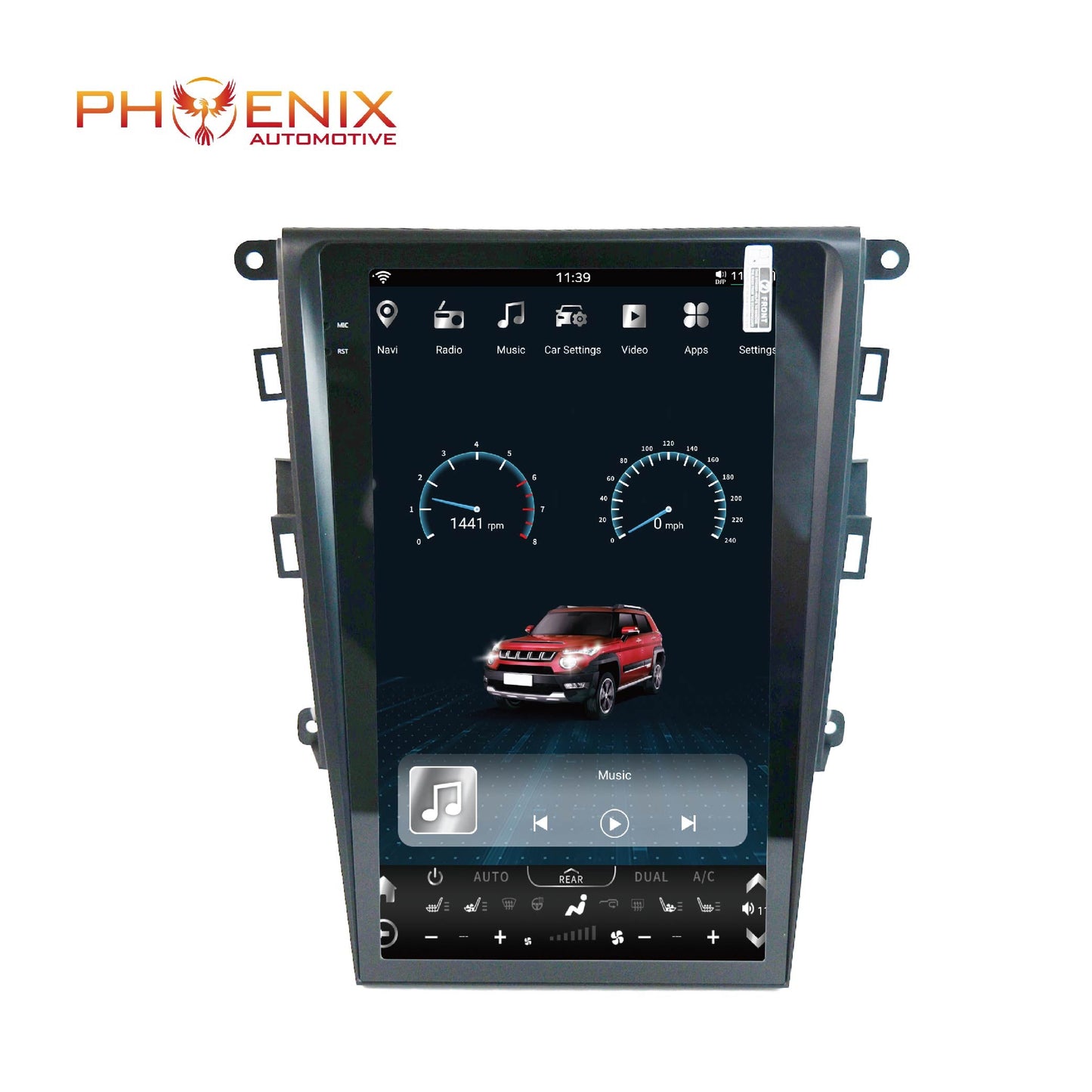 13.6" Vertical screen Android 13/14 Fast boot Navigation radio for Ford Fusion 2013-2020-Phoenix Automotive
