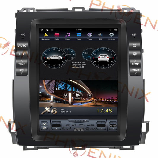 [Open box]10.4" Vertical Screen Android 14 Fast boot Navigation Radio for Lexus GX 470 2003 - 2009-Phoenix Automotive
