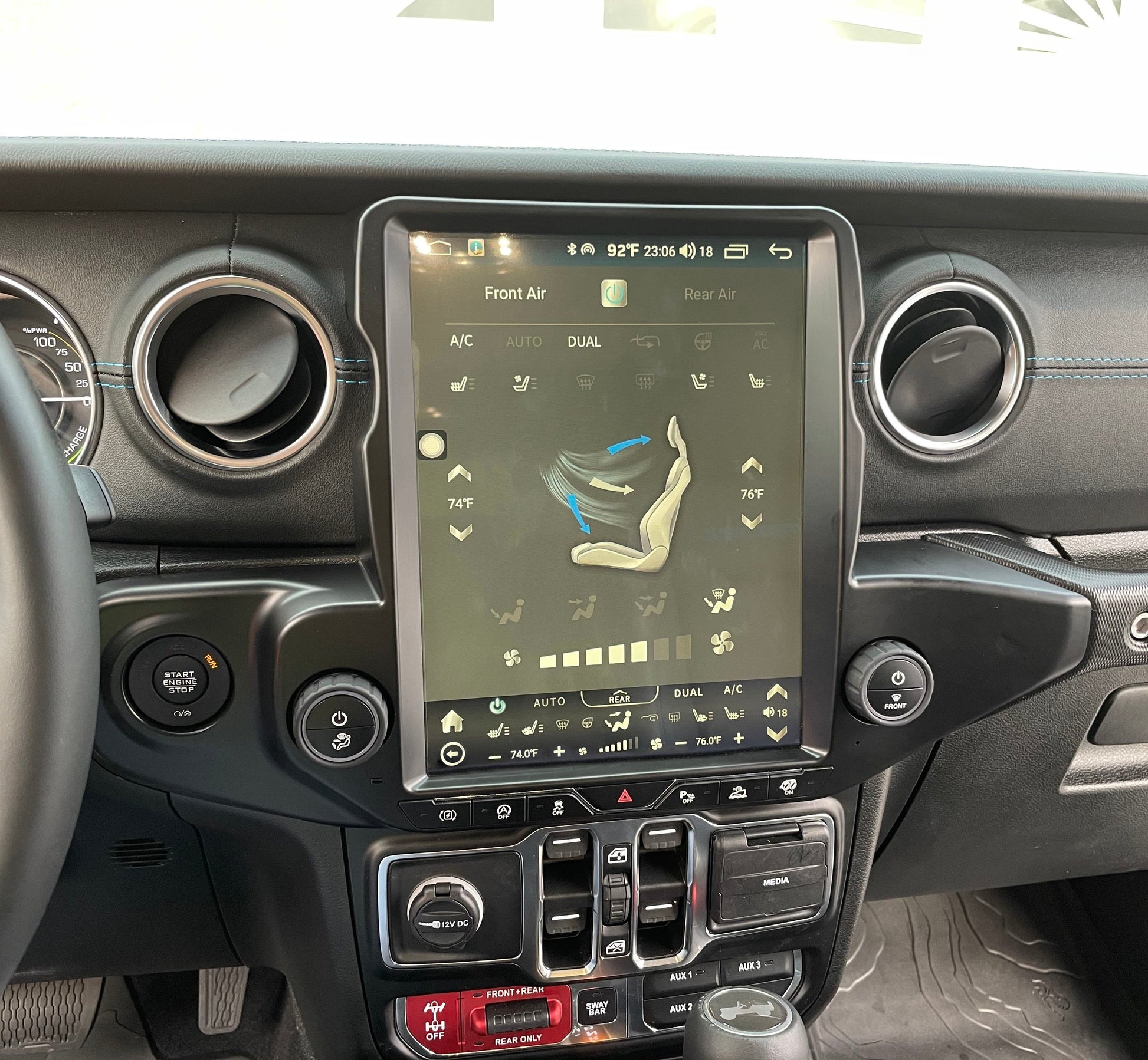 12.1” Android 13 Vertical Screen Navigation Radio for Jeep Wrangler JL 2018 - 2023-Phoenix Automotive