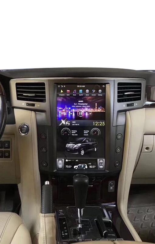 [ G6 octa-core ] 13.6" Android 13 Fast boot Vertical Screen Navi Radio for Lexus LX570 2008-2015-Phoenix Automotive