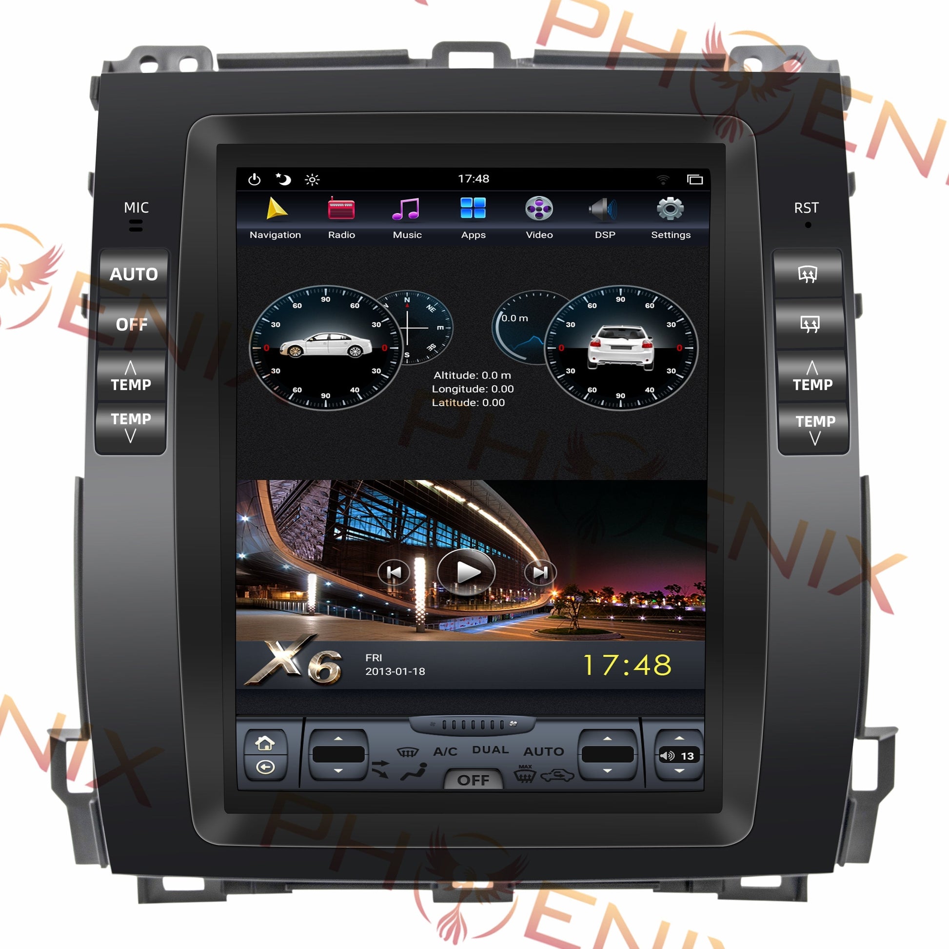 [open box] [ G6 octa-core ] 10.4" Vertical Screen Android 11 Fast boot Navigation Radio for Lexus GX 470 2003 - 2009-Phoenix Automotive