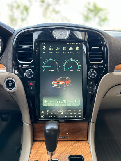 13.6" Vertical Screen Android 13/14 Navigation Radio for Chrysler 300 300C 300S 2011 - 2023-Phoenix Automotive