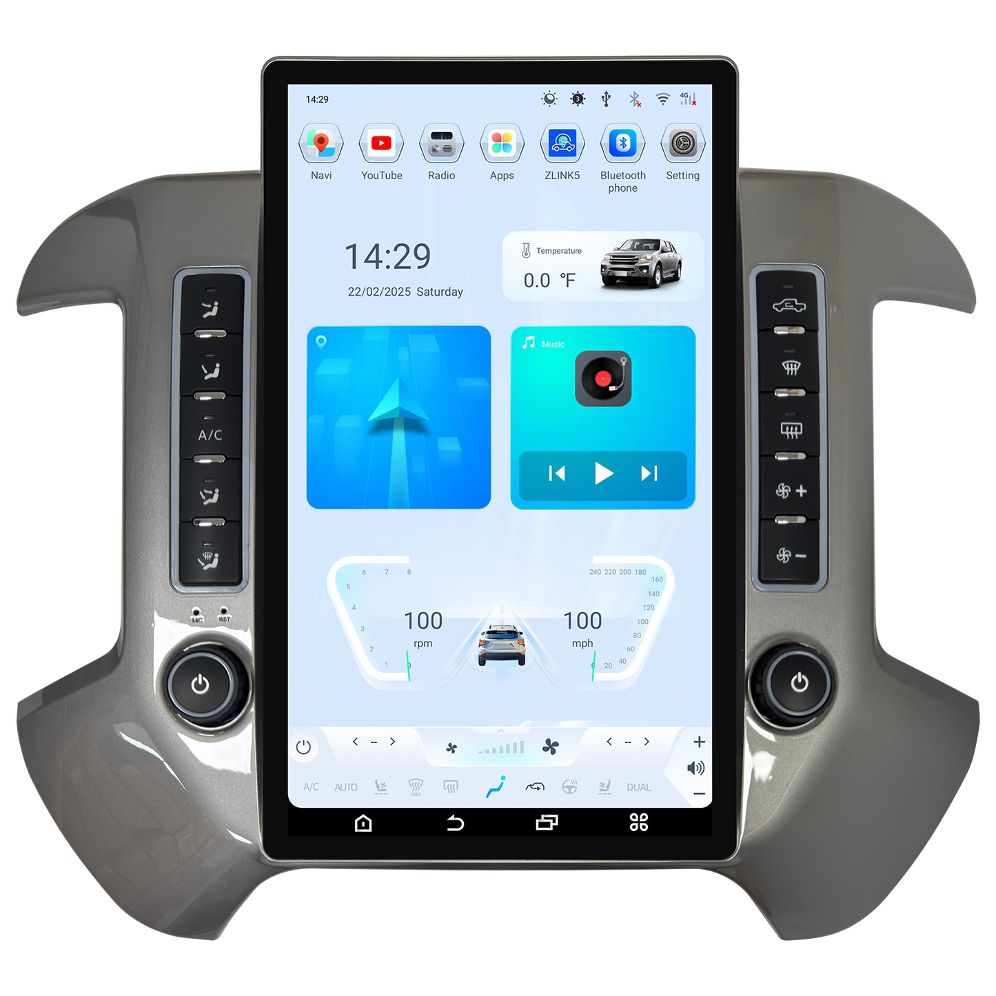[Special Edition] 12.1/14.5" Android 13/14 Fast boot Navi Radio for Chevy Silverado GMC SIERRA 2014 - 2019-Phoenix Automotive
