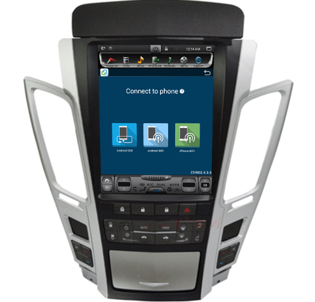 10.4" ANDROID 13 Fast Boot Vertical Screen Navi Radio for Cadillac CTS 2008 - 2013 CTS-V 2009 - 2014-Phoenix Automotive