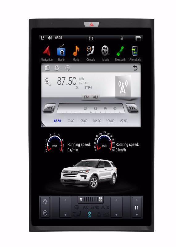 [open box] 17" Vertical Screen Android Navi Radio for Ford Expedition 2015 2016 2017-Phoenix Automotive
