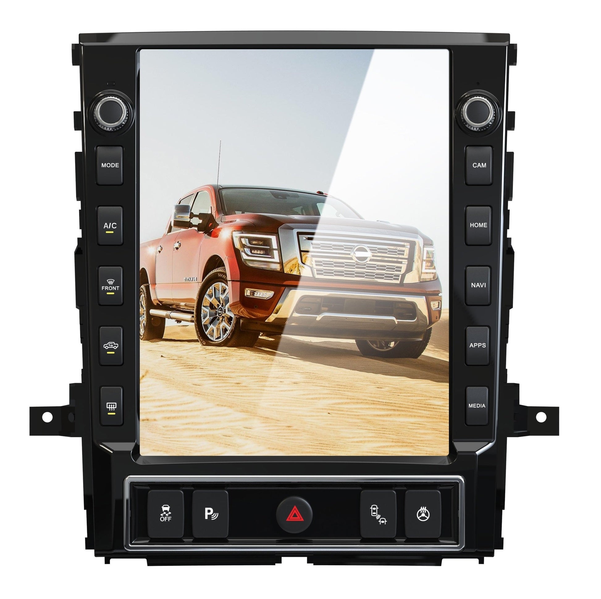 [Open box] 13” Android 12 Vertical Screen Navigation Radio for Nissan Titan (XD) 2020 - 2024-Phoenix Automotive