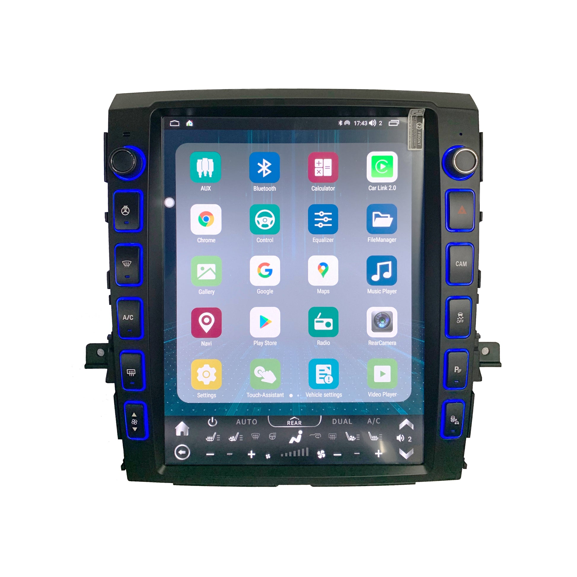 [ New ] 13” Android 13 Vertical Screen Navigation Radio for Nissan Titan (XD) 2016 - 2019-Phoenix Automotive