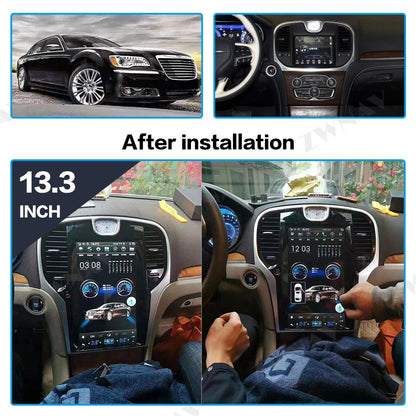 [Open box] [ PX6 SIX-CORE ] 13.3" Vertical Screen Android 9.0 Navigation Radio for Chrysler 300C 2013-2019-Phoenix Automotive