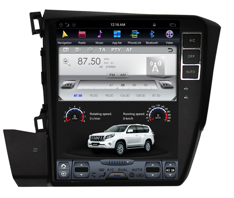 [ G6 octa-core ] 10.4" Vertical Screen Android 13 Fast boot Navigation Radio for Honda Civic 2012-Phoenix Automotive