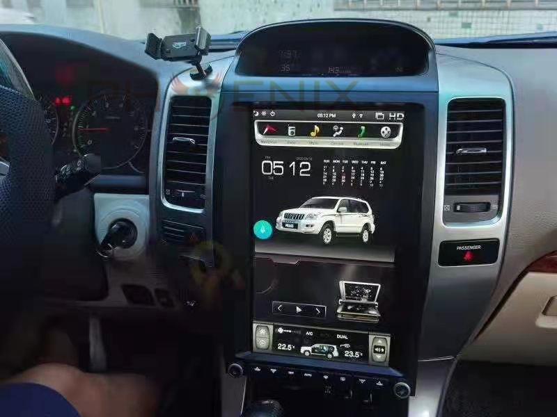 [open box][ PX6 SIX-CORE ] 13.6" Vertical Screen Android 9/10.0 Fast boot Navigation Radio for Toyota Land Cruiser Prado / Lexus GX470 2002 - 2009-Phoenix Automotive