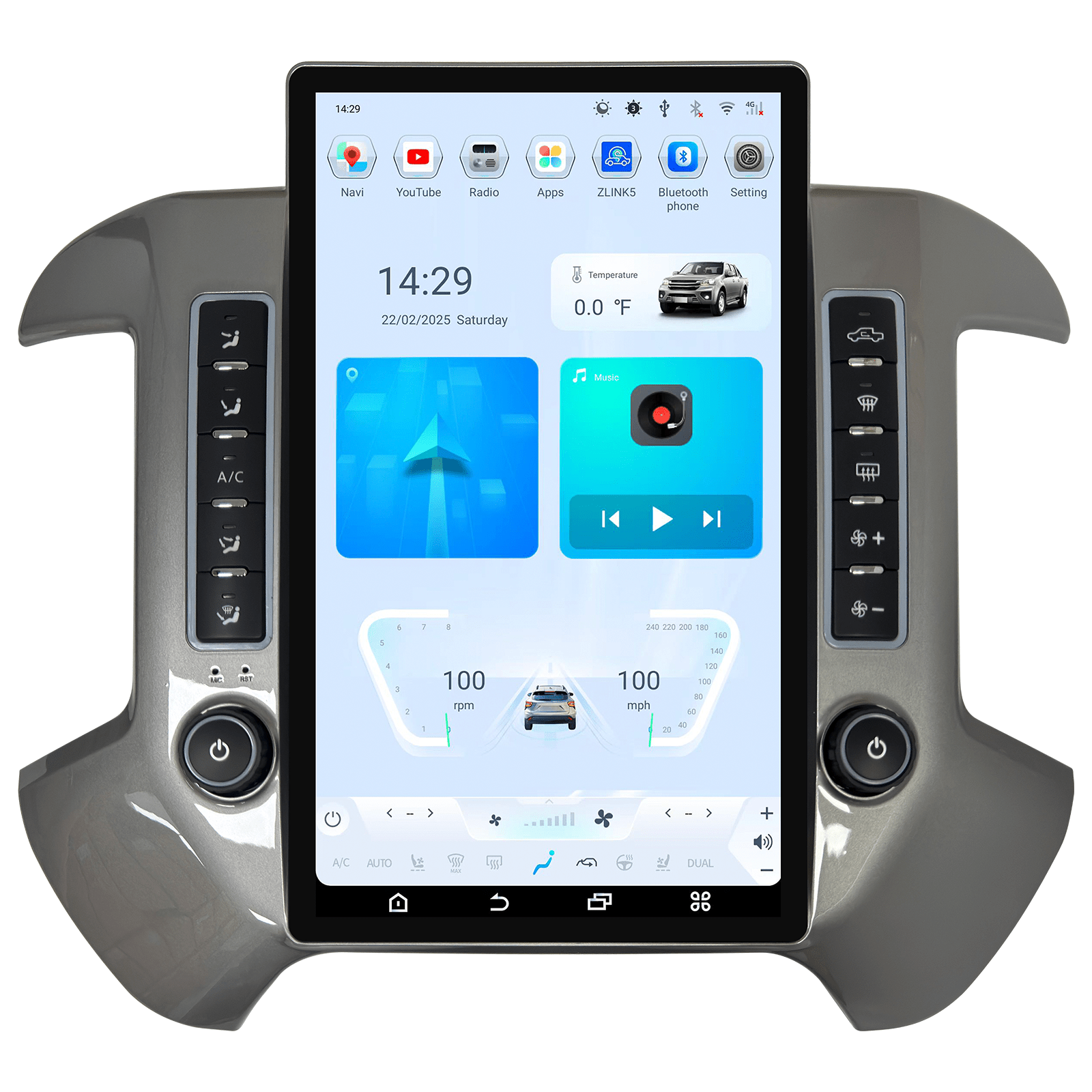 [Open Box][Special Edition] 14.5" Android 13/14 Fast boot Navi Radio for Chevy Silverado GMC SIERRA 2014 - 2019-Phoenix Automotive