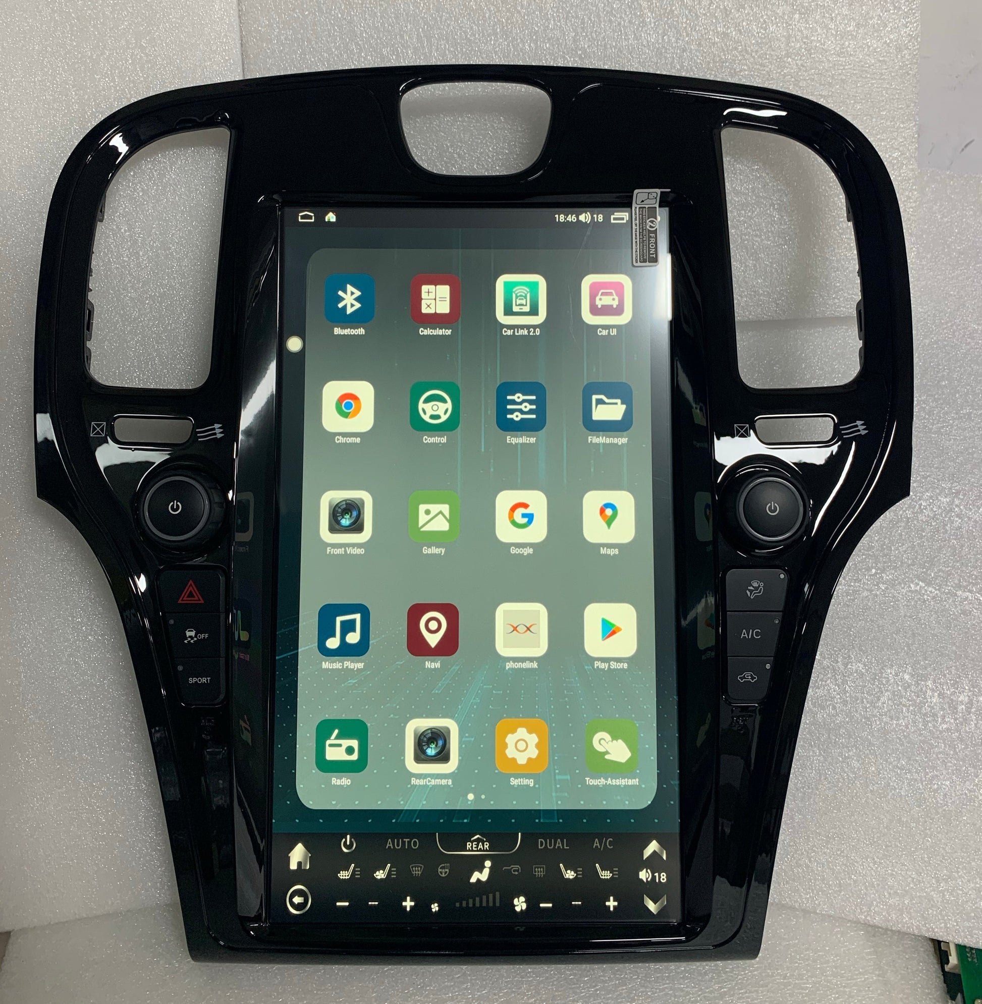 13.6" Vertical Screen Android 13/14 Navigation Radio for Chrysler 300 300C 300S 2011 - 2023-Phoenix Automotive