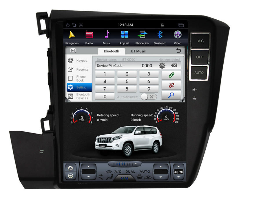 [ G6 octa-core ] 10.4" Vertical Screen Android 13 Fast boot Navigation Radio for Honda Civic 2012-Phoenix Automotive