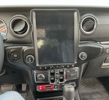 [open box] 12.1” Android 10/12/13 Vertical Screen Navigation Radio for Jeep Wrangler JL 2018 - 2023-Phoenix Automotive