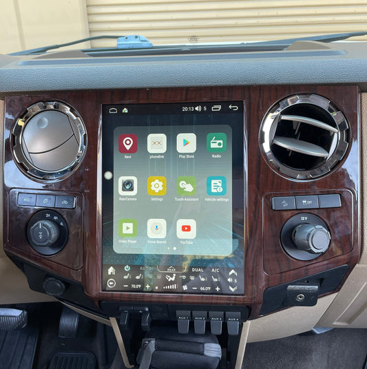 [Open box] 12.1 inch Android 10/12 Vertical Screen Navigation Radio for Ford F-250 F-350 Super Duty trucks 2008 - 2016-Phoenix Automotive