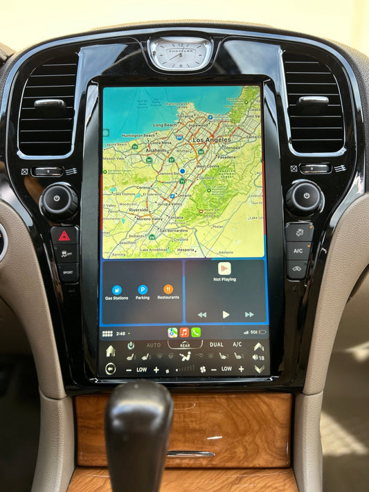 13.6" Vertical Screen Android 13/14 Navigation Radio for Chrysler 300 300C 300S 2011 - 2023-Phoenix Automotive