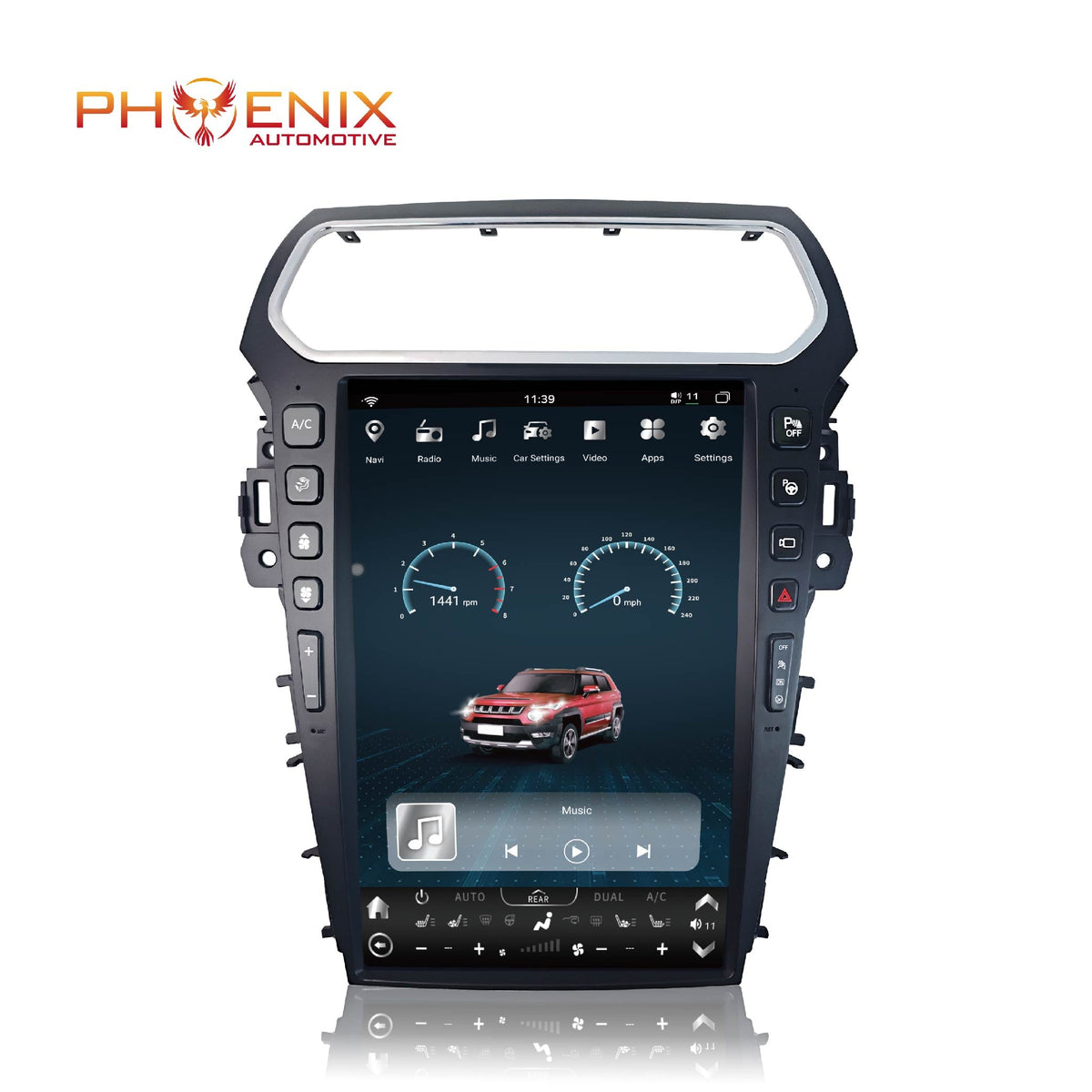 14.5” Android 14 fast boot Vertical Screen Navigation Radio for Ford Explorer 2011-2019-Phoenix Automotive