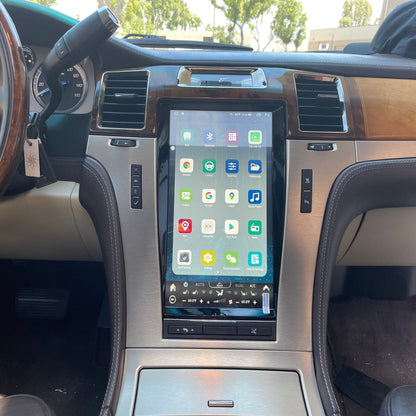 [ NEW ] 13.6" Android 13/14 VERTICAL SCREEN Navigation Radio for Cadillac Escalade 2007 - 2014-Phoenix Automotive