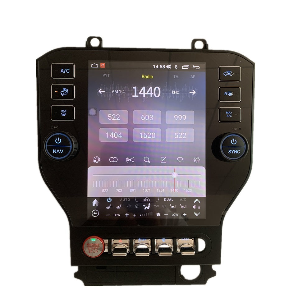 10.4” Android 13/14 fast boot Vertical Screen Navigation Radio for Ford Mustang 2015 - 2023-Phoenix Automotive