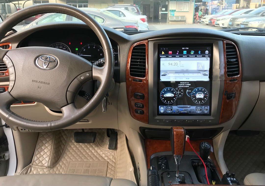 [ G6 octa-core ] 12.1" Vertical Screen Android 13 Fast boot Navi Radio for Toyota Land Cruiser LC100 2002 - 2007-Phoenix Automotive