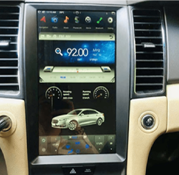 Open box 13.3" Android Vertical Screen Navigation Radio for Ford Taurus 2013 - 2019-Phoenix Automotive