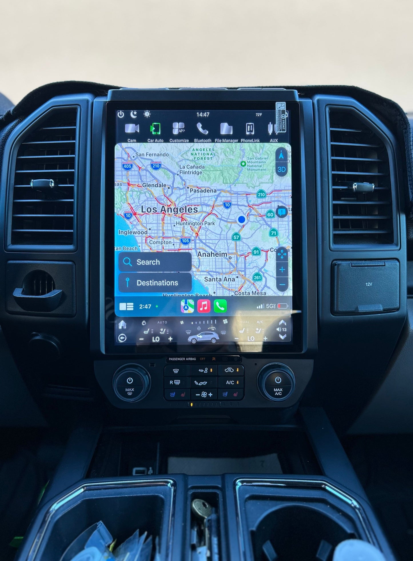 [Open Box] 13/16" Android 10/12/13/14 Vertical Screen Navigation Radio for Ford F-150 F-250 F-350 F-450 F-550 2015-2020-Phoenix Automotive