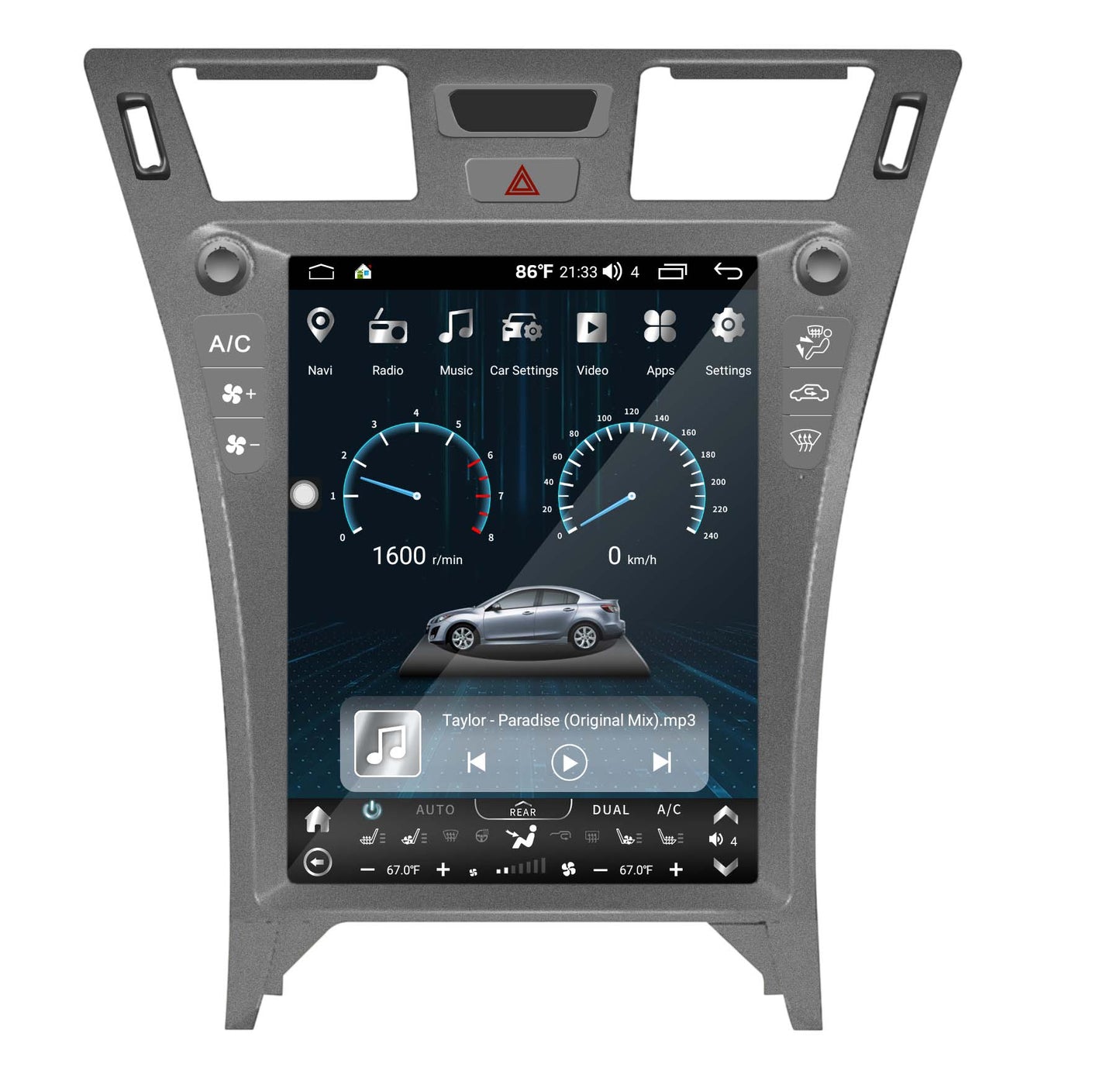 13" Vertical Screen Android 13/14 Fast boot Navi Radio For Lexus LS 460 600 600h 2007 - 2012-Phoenix Automotive