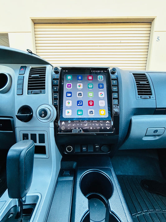 [open box] Qualcomm6125/SC7870 13" Android 13/14 Fast boot Vertical Screen Navigation Radio for Toyota Tundra 2007 - 2013 Sequoia 2008 - 2022-Phoenix Automotive