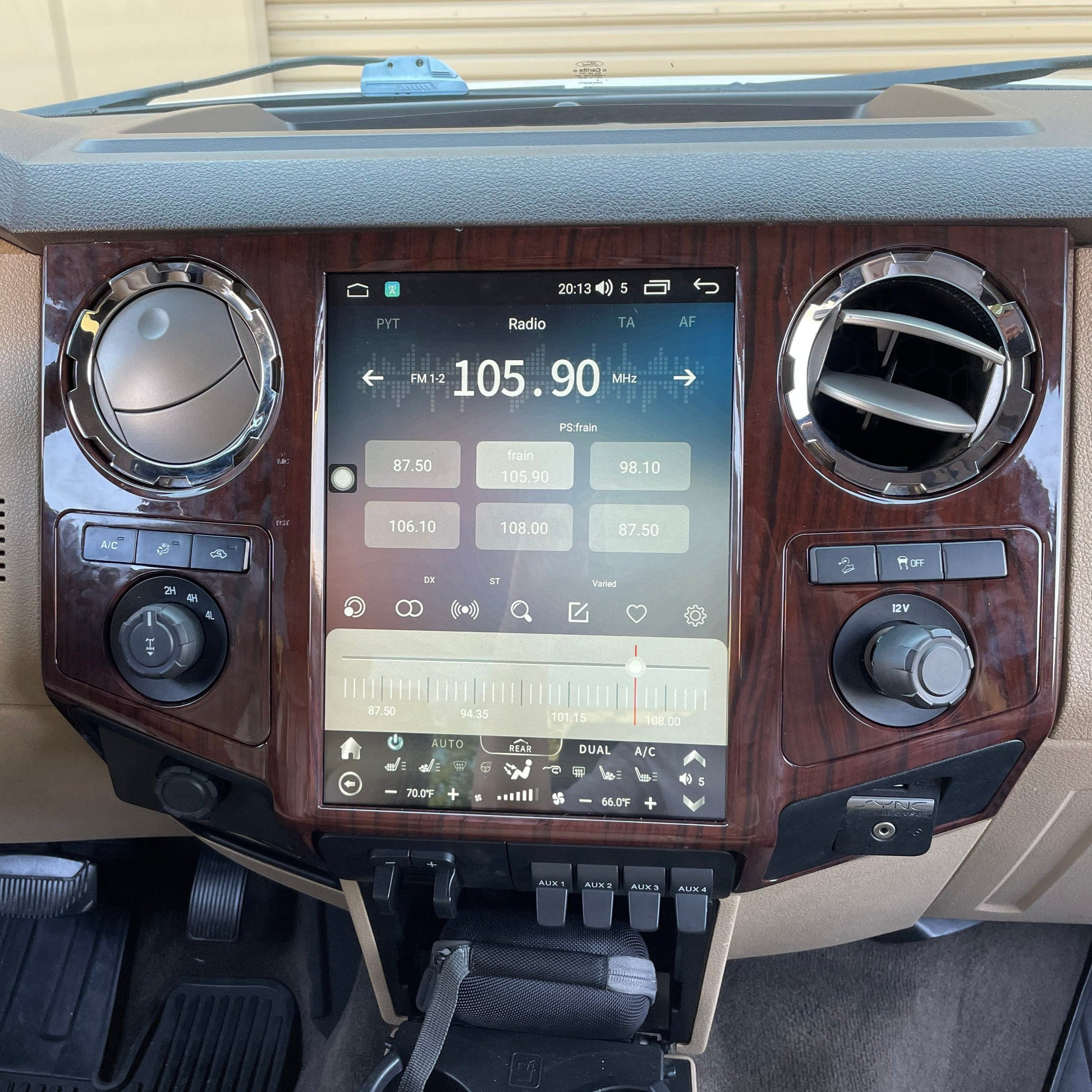 12.1 inch Android 13/14 Vertical Screen Navigation Radio for Ford F-250 F-350 Super Duty trucks 2008 - 2016-Phoenix Automotive